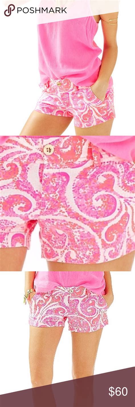 Lilly Pulitzer Walsh 3 Short Pbj Pink Pout I31 Clothes Design