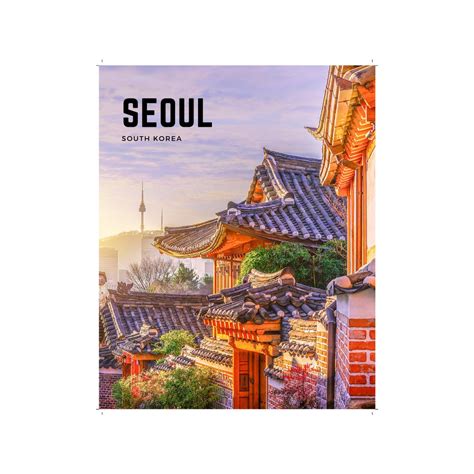 Seoul South Korea Travel Poster Print Wall Art Room Home Etsy