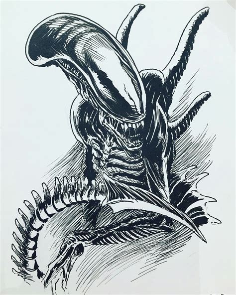 Pin By Astrid Reichert On Ink Predator Alien Art Alien Tattoo