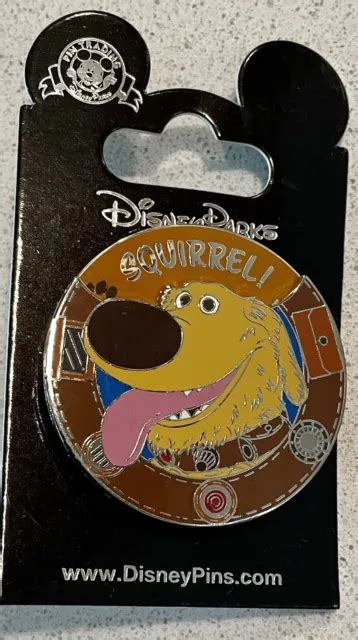 Disney Pixar Up Dug Spinner Pin W Phrases Squirrel Been Good Today