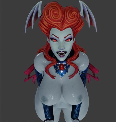 Rule 34 3d Big Ass Big Breasts Curvy Head Wings Lightingzonex Lilith Paladins Red Eyes Red