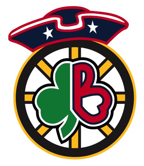 Boston Celtics Red Sox Clover B Logo And Boston Pro Teams Mashup Logo