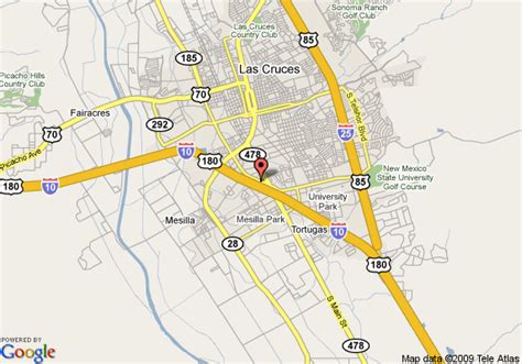 Map Of Quality Inn And Suites Las Cruces