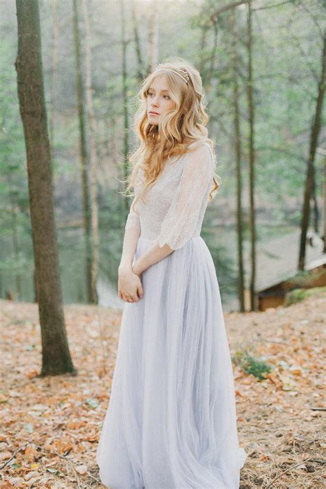 Lavender Wedding Grey Tulle Gown Grey Tulle Wedding Dress 2606212