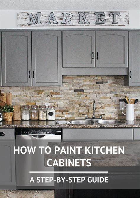 How To Paint Kitchen Cabinets A Step By Step Guide
