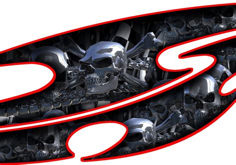 Car Skull Decals Truck Graphic Skulls Semi Chrome Skull Graphics