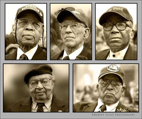 Five Original Tuskegee Airmen Attending The Tuskegee Airmen Memorial