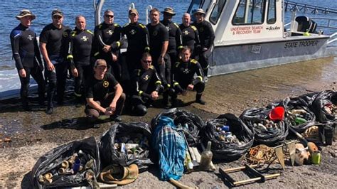 Ohp Dive Team Recovers Nearly 200 Pounds Of Trash From Party Cove At