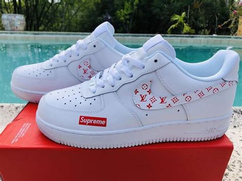 Af1 Supreme And Lv The Custom Movement In 2020 Nike Air Shoes Air