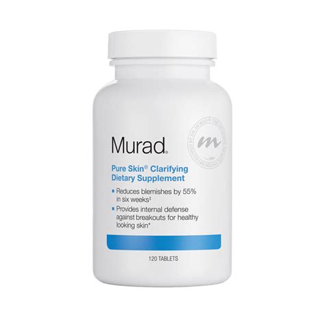 Vitamin and mineral supplements can help fight cell damage that accelerates the signs of aging and other skin ailments such as eczema. Murad Pure Skin Clarifying Dietary Supplement (120 Tablets ...