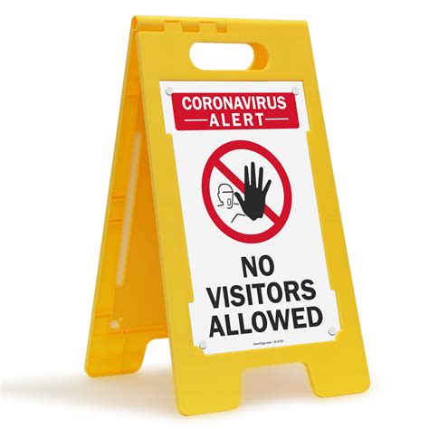 No Visitors Allowed Floorboss Sign