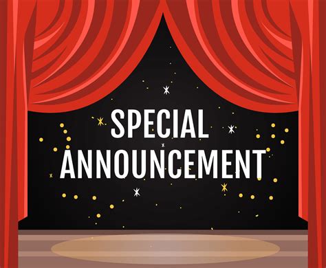 Special Announcement Stage Vector Art And Graphics
