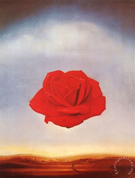 Salvador Dali Meditative Rose Painting Meditative Rose Print For Sale