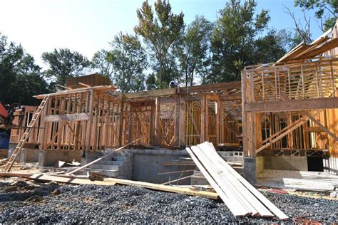 New Home Construction Being Built In New Jersey Editorial Stock Image