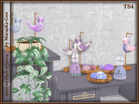 The Sims Resource Decor Set Signs Of Spring