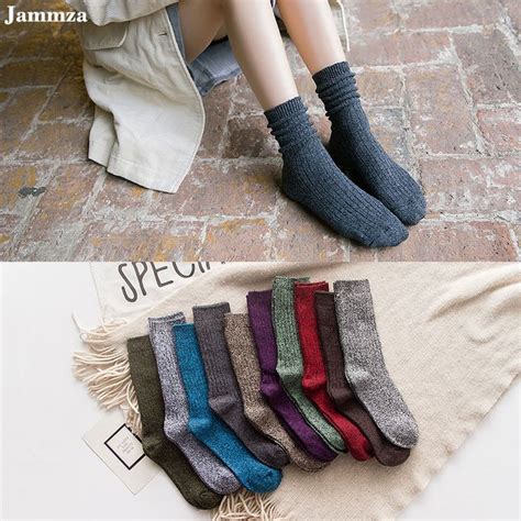 New Winter Thermal Cashmere Socks Women Warm Rabbit Wool Socks Womens Thicken Socks Girl Casual