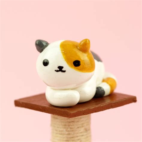 How To Make Polymer Clay Neko Atsume Cats And Cat Condo Complex In