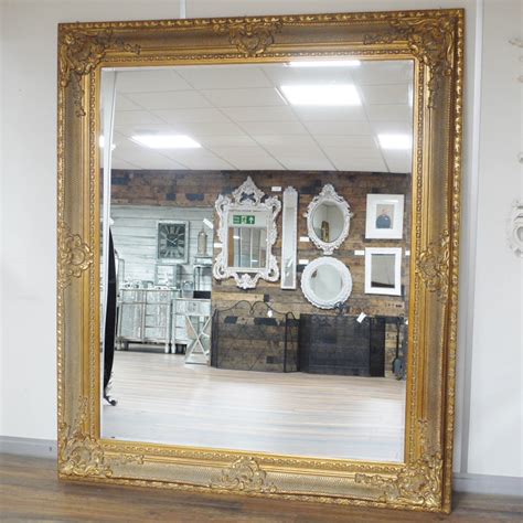 Antique French Style Large Gold Mirror Gold Mirror Ornate Mirror