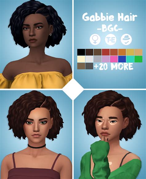 Gabbie Hair Aharris00britney On Patreon Sims 4 Mm Cc Sims Four Sims