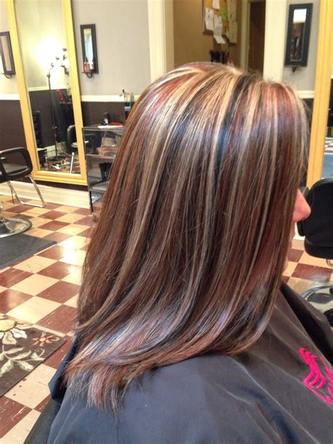 Highlight Lowlight Dimensional With Blonde Black And Red Inspired