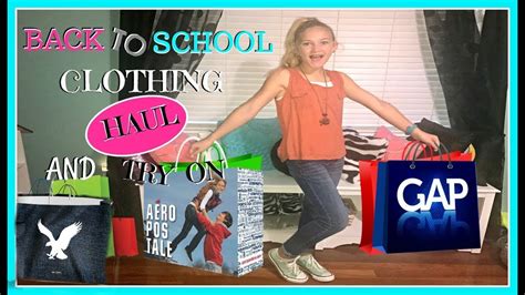 Back To School Clothing Haul And Try On Youtube