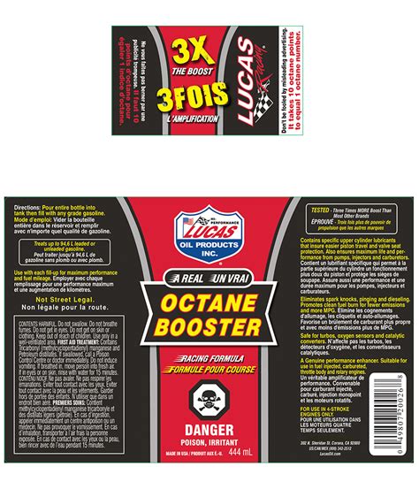 Octane Booster Lucas Oil Products