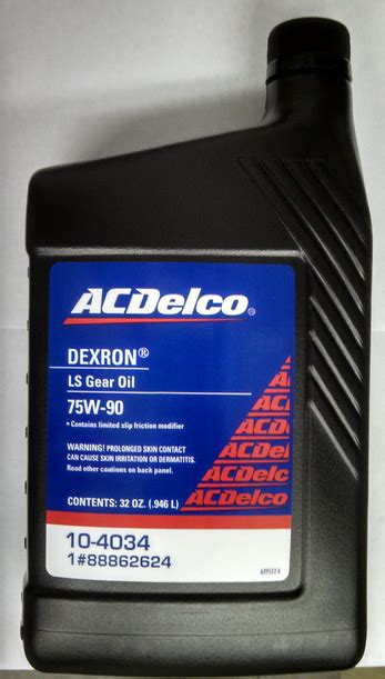 Dexron Ls 75w 90 Gear Oil 32 Oz 88862624
