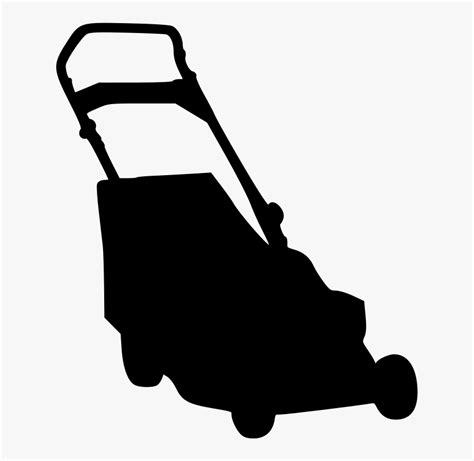 Clipart Lawn Mower Silhouette HD Png Download Kindpng