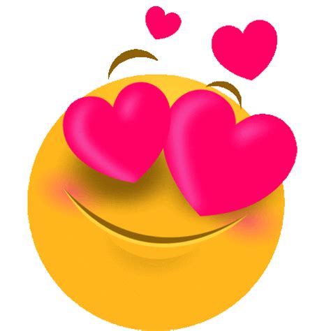 Heart Love Sticker For Ios Android Giphy Emoticon Love Emoji Love Animated Emoticons