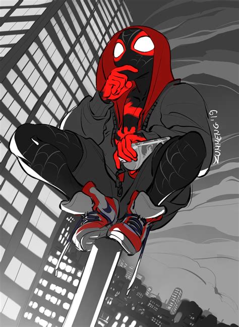 Miles By Zummeng On Deviantart Marvel Spiderman Art Spiderman
