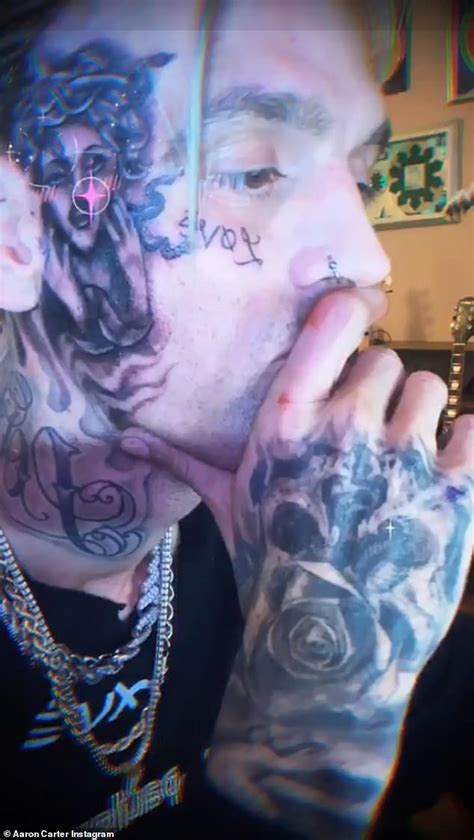 Aaron Carter Unveils Shocking New Face Tattoo And Insists Hes The Biggest Thing In Music