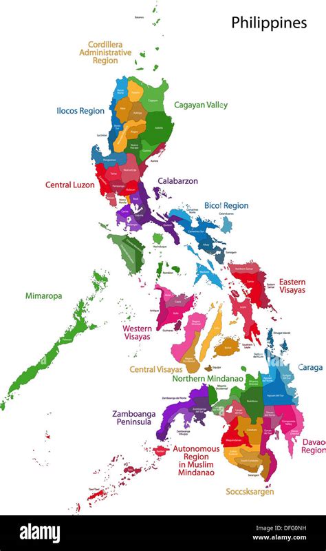 Philippines Map Stock Photo Alamy