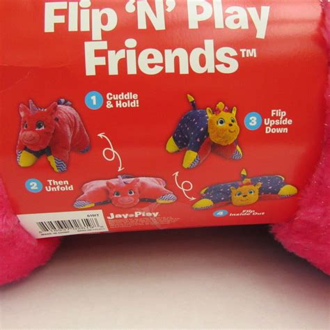 Flipazoo Flip N Play Friends 2 In 1 Sparkle Pink Unicorn To Yorkie