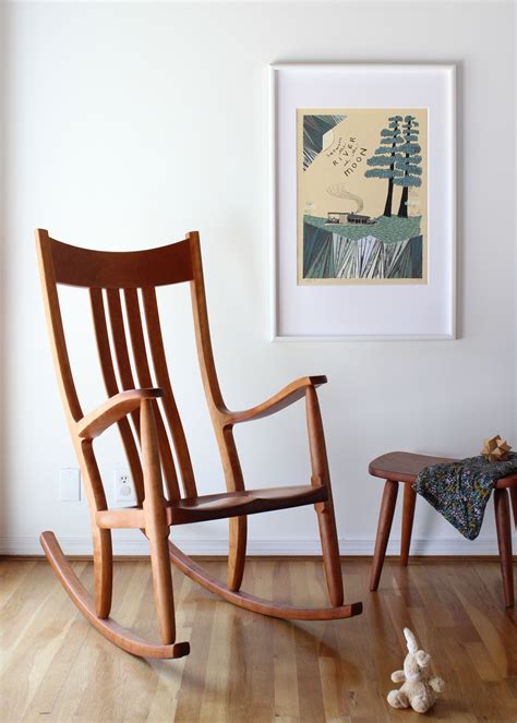 Handmade Comfortable Wood Rocking Chairs For Nursery And Beyond The