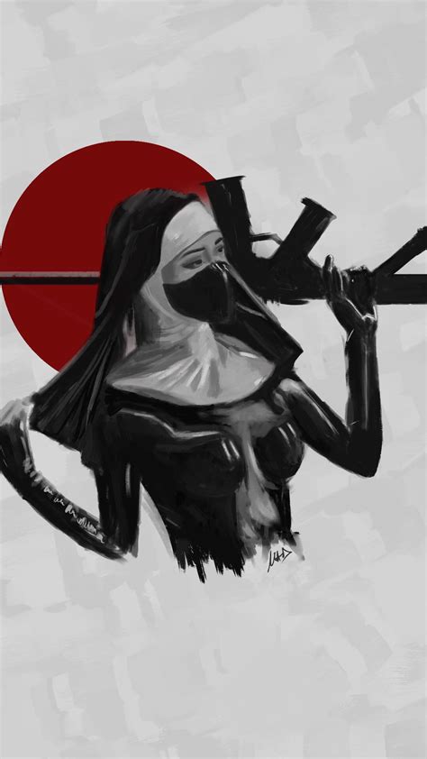 The Nun Me Digital R Art