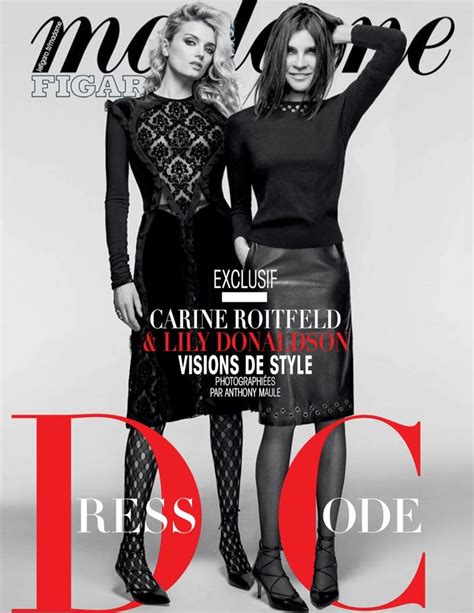 Lily Donaldson Models Carine Roitfeld X Uniqlo In Madame Figaro Carine Roitfeld Lily