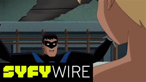 nightwing and harley quinn s hookup bruce timm speaks on controversial scene syfy wire youtube