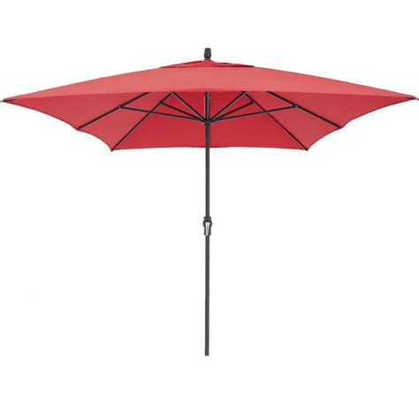8 Ft X 11 Ft Rectangular Aluminum Patio Umbrella W Crank Lift By