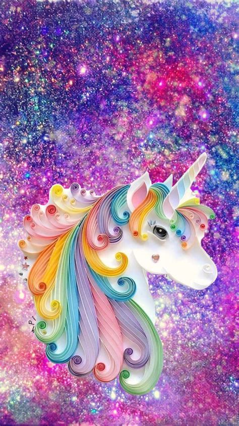 Unicorn With Sparkle Background Заставка искры Единорог Радужный