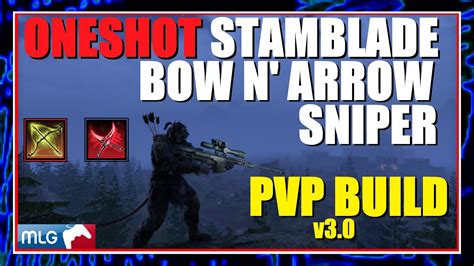 Eso Pvp One Shot Sniper Stamblade Bow Build Stamina Nightblade Pvp