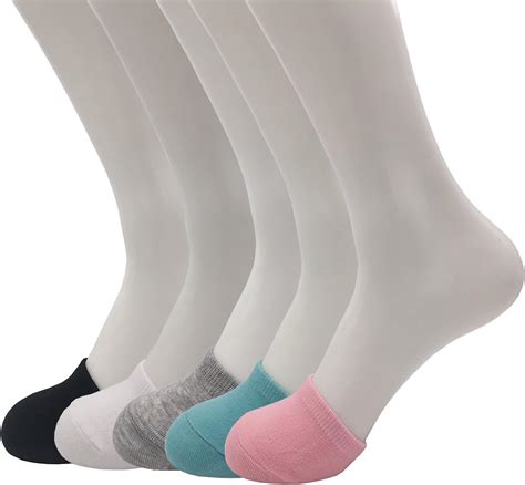 Vraquir Pairs Womens Toe Cover Half Socks No Show Invisible Socks