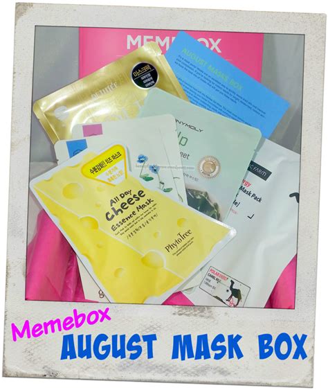 Memebox August 2015 Mask Unboxing Unboxing Beauty Facial Sheet Mask