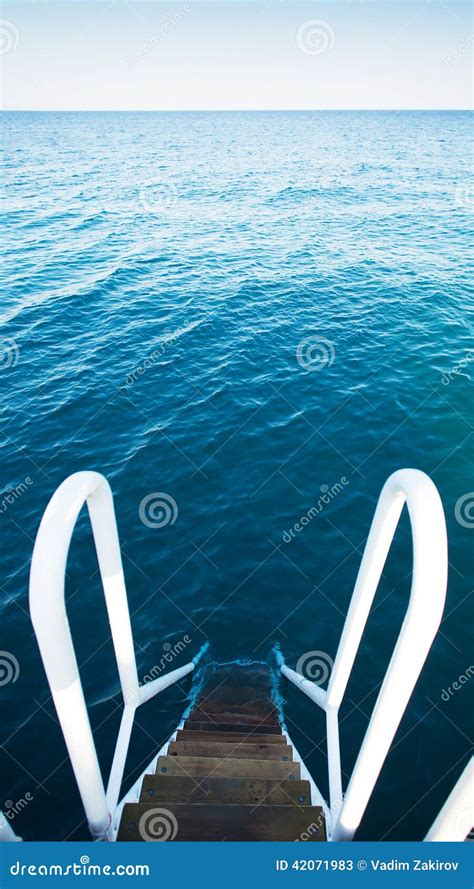 Stairs To The Sea Stock Image Image Of People Edge 42071983