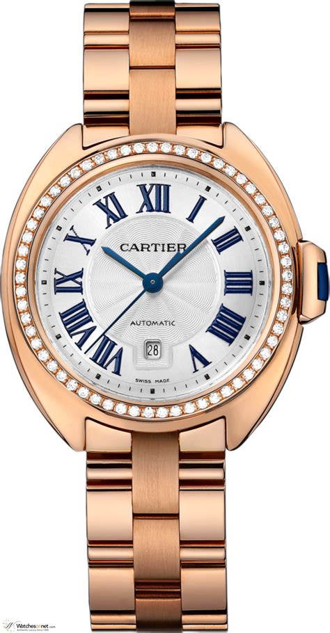 Cartier Cle De Cartier Wjcl0003 Womens 18k Rose Gold Automatic Watch