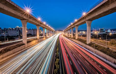 National Highway No1 Light Trails Taiwan Freeway 1 Also Flickr