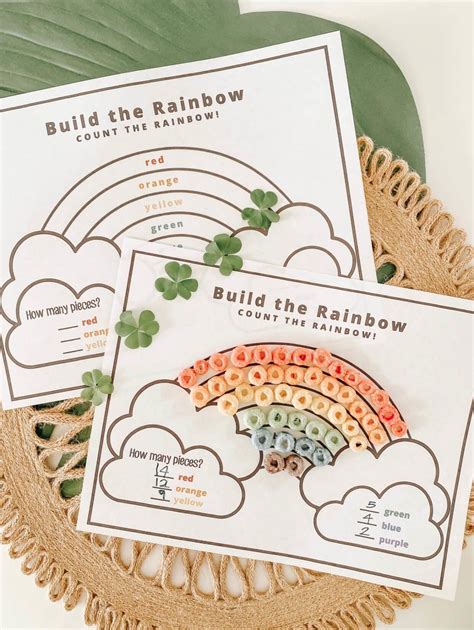 Build A Rainbow Count The Rainbow St Patricks Day Learning Activity