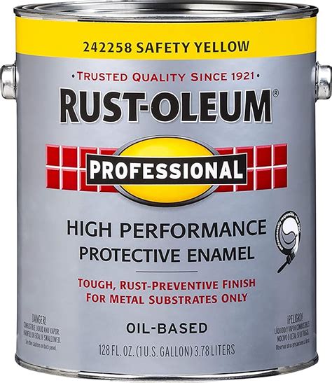 Amazon Rust Oleum 242258 Professional Gallon Safety Yellow Finish By