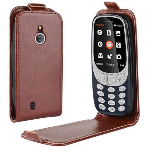 Phone Case For Nokia 3310 3g 4g Flip Pu Leather Back Cover Silicone