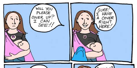 hilarious comic has the perfect response to people who try to shame breastfeeding moms