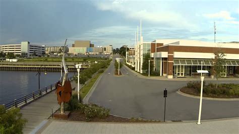 Aerial View Of Downtown Wilmington Nc Youtube